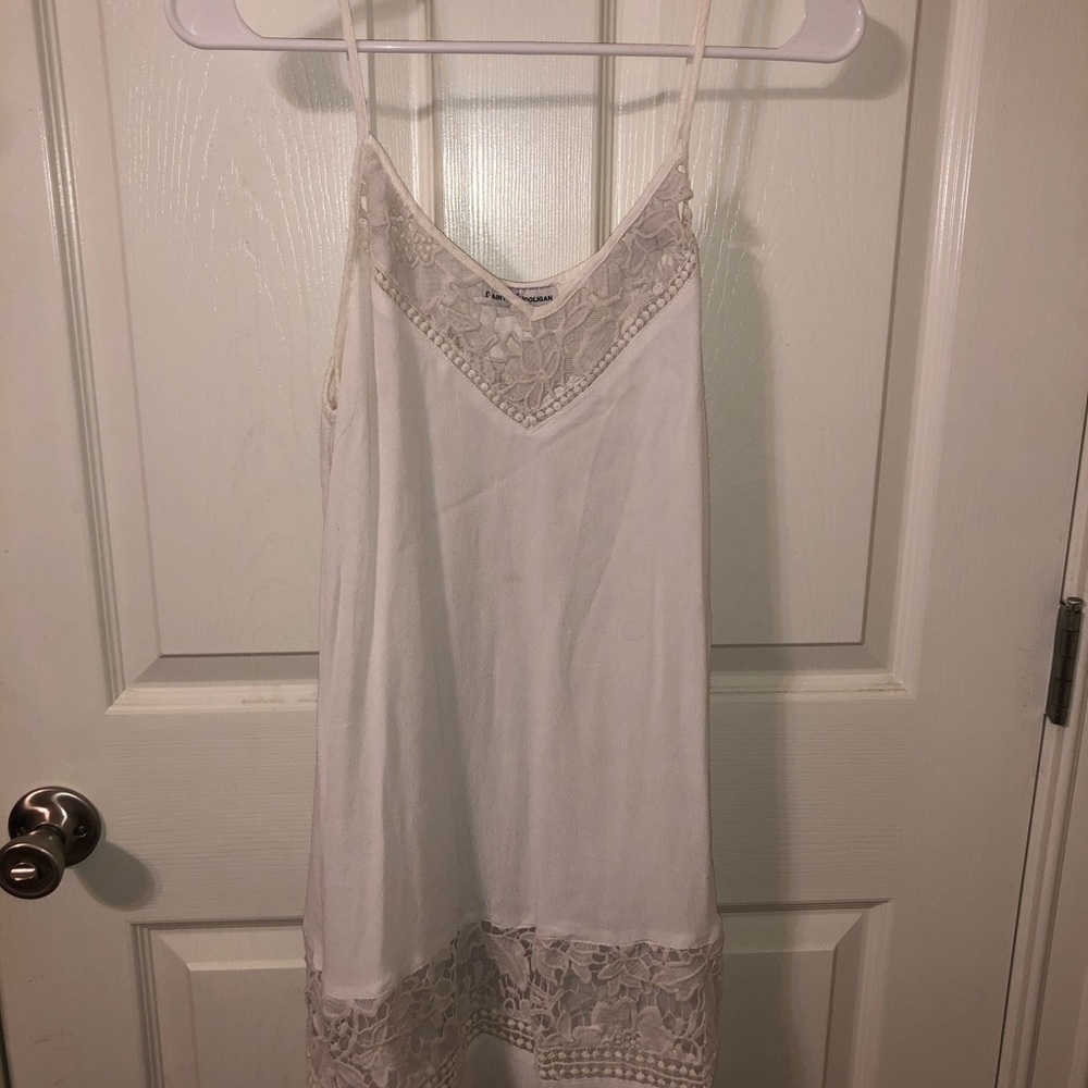 Lace detail short dress
